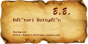 Bátori Bottyán névjegykártya